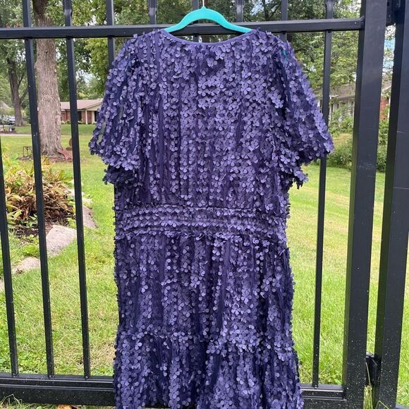 Anthropologie Floral Appliqué Somerset Mini Dress NWT - Picture 9 of 11